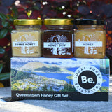 Queenstown Gift Set Skyline Edition with Gibbston Valley Thyme, Southern Alps Honeydew and Queenstown Lakes Honey jars