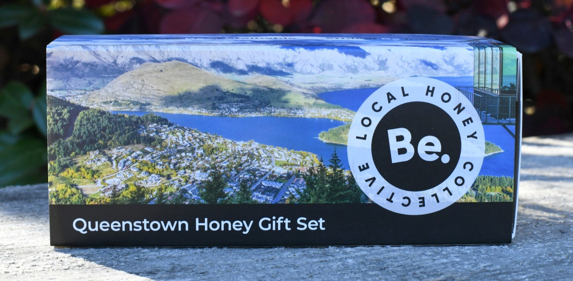 Queenstown Honey Gift Set box with Skyline view of Queenstown